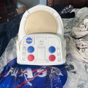 Kennedy Space Center NASA Loungefly backpack & wallet NEE